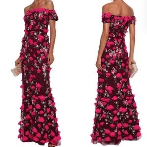 Marchesa Notte 3D Petal Gown